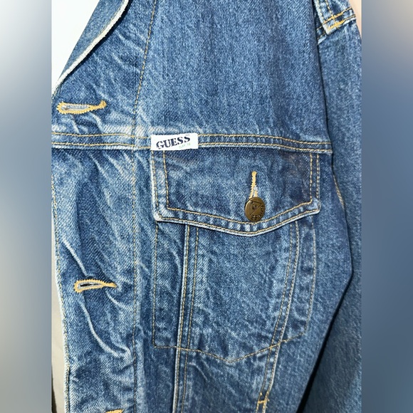Georges Marciano for Guess • Vtg Denim Jean Jacket • Men’s sz M • Style 10807 - Picture 2 of 14